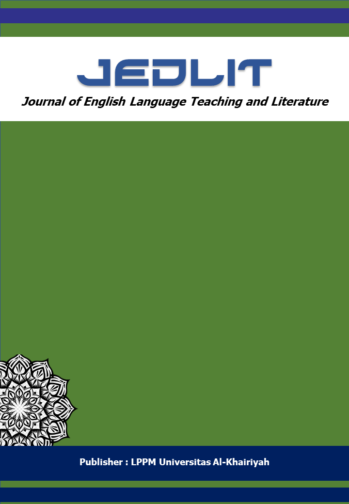 					View Vol. 1 No. 1 (2023): JEDLIT : Journal of English Language Teaching and Literature. 
				