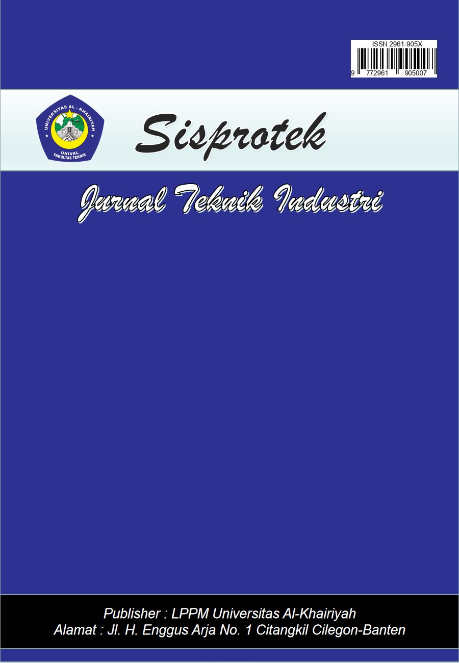 					View Vol. 5 No. 2 (2026): Sisprotek Jurnal Teknik Industri 
				